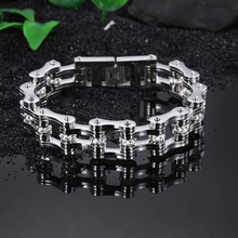 Stainless steel men 's bracelet domineering motorcycle chain bracelet titanium steel bracelet 2024 - buy cheap