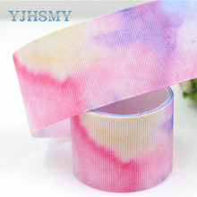 YJHSMY G-18523-269 38 mm 10 yards multicolour ribbons thermal transfer printing lattice wedding accessories DIY materials 2024 - buy cheap