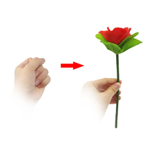 1Pc Folding Rose Appearing Magic Tricks Stage Close Up Magia Flower Appearing Vanishing Magie Mentalism Illusion Gimmick Props 2024 - buy cheap