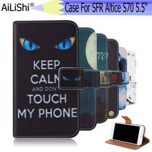 AiLiShi For SFR Altice S70 5.5" Case Exclusive Painted Phone Altice S70 SFR Leather Case Flip Credit Card Holder Wallet 6 Colors 2024 - buy cheap