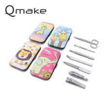Manicure Tools Set of Nails steel Clipper Scissors Tweezer pedicure Travel kit Cartoon portable beauty Case for toe and finger 2024 - buy cheap