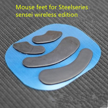 Pés de mouse para skates sem fio tpfe 2 tamanhos, para steelseries sensei edição sem fio 0.6mm de espessura que deslizam 2024 - compre barato