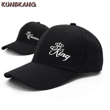 Boné king e queen hip hop com bordado, chapéu casquette masculino e feminino casual e de verão 2024 - compre barato