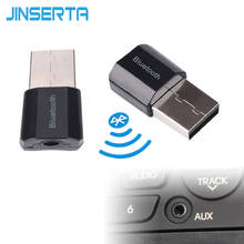 JINSERTA Universal 3.5mm jack Bluetooth Hands free Car Kit Music Audio Receiver Adapter Auto AUX Kit for Speaker Headphone 2024 - buy cheap