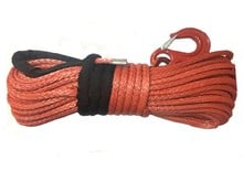 1/2 "x100 Rope Winch Sintético Com Gancho Vermelho para ATV/UTV KFI Carros Caminhões Trator Veículos 2024 - compre barato