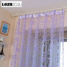 LOZUJOJU Modern fashion style jacquard home decoration tulle curtains for windows bedroom 2024 - buy cheap