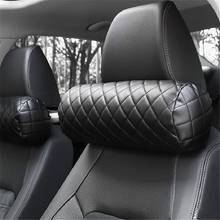 CHIZIYO Car Neck Pillow Travel Headrest Memory Foam Multifunctional Cushion  Round Roll Headrest Supports Cushion Pad Black 2024 - buy cheap