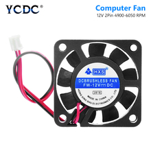 YCDC Video Chip 40x40mm 2 Pin Black Desktop CPU Cooler 40mm 2 Pin PC Fan Heatsink Cooler Cooling Fan DC 12V 4010 Model 2024 - купить недорого