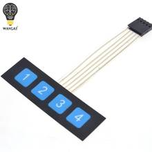 1pcs 1x4 4 Key Matrix Membrane Switch Keypad Keyboard Control Panel SCM Extended Keyboard Super Slim Controller Free shipping 2024 - buy cheap