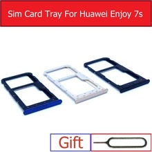 Genuine Micro SD & SIM Card Reader For Huawei Enjoy 7S FIG-AL00 AL10 TL00 TL10 Sim & Memory Slot Tray Holder Adapter Accessory 2024 - buy cheap