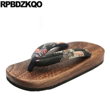Nice Platform Shoes Waterproof Geta Size 47 Water Men Sandals Slides Slippers Summer 46 Outdoor Flip Flop Japanese Clogs Flat 2024 - buy cheap