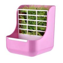 Two-in-one Pet Food Feeder/Grass Rack Fixed Feeding Bowl for Hamster Rabbit Small Animal Supplies 2024 - buy cheap