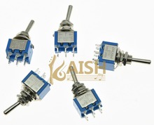 KAISH 5x-miniinterruptor de guitarra, interruptores ON-OFF-ON de 6 pines 2024 - compra barato