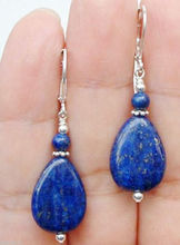 Free shipping   Fashion Handmade Natural Blue Lapis Lazuli Silver Dangle/Drop Earring 6.09 2024 - buy cheap