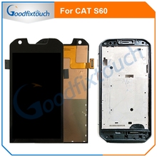 Pantalla LCD completa de 4,7 pulgadas para Caterpillar CAT S60, montaje de digitalizador con pantalla táctil 100% probada, color negro Original 2024 - compra barato