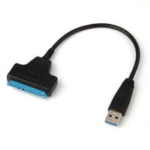Onfine Leo Супер Скоростной USB 3,0 для SATA 22 Pin 2,5 дюймов драйвер жесткого диска SSD адаптер кабель конвертер Лучшая цена Горячая Распродажа 25 см 2024 - купить недорого