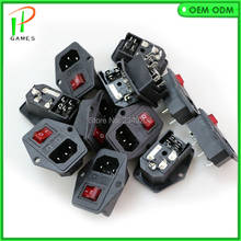 10pcs Switch Socket with red switch for arcade machine/Cocktail Machine accessories /Jamma game arcade cabinet parts 2024 - buy cheap