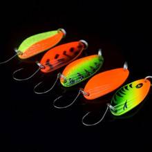 wholesale fishing spoon lure 4.5g 50pcs/lot mixed colors isca artificial bait swimbait metal VIB lure 2024 - buy cheap