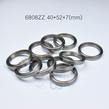 Bearing 1pcs 6808ZZ 40*52*7(mm) chrome steel Metal Sealed High speed Mechanical equipment parts 2024 - buy cheap