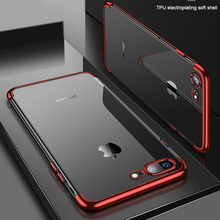 Противоударный мягкий прозрачный силиконовый чехол из ТПУ, задняя крышка телефона для iPhone 6 6S 7 8 Plus X XR XS 11 Pro Max SE 2020, покрытый кристаллами 2024 - купить недорого