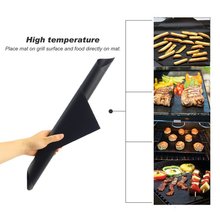 2 pcs Reusable No Stick BBQ Grill Mat Baking Easy Clean Grilling Fried Sheet Portable Outdoor Picnic Cooking Barbecue Tool 2024 - buy cheap