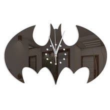 Living Room DIY Wall Clocks Walls Wall Stickers Creative Batman Watches Home Decorations Crafts Wall Clocks Free Shipping 60056 2024 - buy cheap