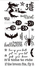 Happy Halloween Transparent Clear Silicone Stamp/Seal for DIY scrapbooking/photo album Decorative clear stamp W1410 2024 - buy cheap