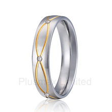 2016 Best China factory his and hers promise wedding band fashion pure titanium rings 2024 - buy cheap