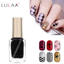 LULAA Nail Polish Stamp Polish Nail Art 12 Colors 6ml DIY Stamping Nail Lacquer for Gift Nail Art Painting Printing Varnish 2024 - buy cheap