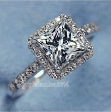 Size5-10 choucong alta qualidade moda jóias princesa corte aaa zircônia cúbica cz feminino casamento anel de noivado anel dedo presente 2024 - compre barato