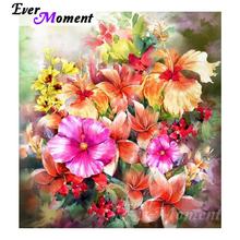 Ever moment pintura de diamante flores coloridas quadrados, brocas mosaico diy ponto cruz de diamante arte de bordado asf1101 2024 - compre barato