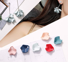 Matte Color Petals Uneven DIY Handmade Ear Jewelry Earrings Making Accessories Jewelry Finding Components 50pcs 2024 - buy cheap