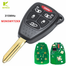 Llave remota sin llave reemplazo KEYECU, mando a distancia con 5 + 1 botones, 315MHz, con Chip ID46, para Chrysler, DODGE, Grand Caravan, M3N5WY72XX 2024 - compra barato