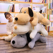 1pc Cartoon Lying Plush Stuffed Dog Toys Big Ear Dog Doll Lovely Animal Children Birthday Gift Labrador Plush Pillow 70/100cm 2024 - buy cheap