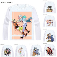 COOLPRINT Future Diary Mirai Nikki T-Shirts Long Sleeve Shirts Japanese Anime Amano Yukiteru Jupiter First Yukkii Yuki-kun Shirt 2024 - buy cheap
