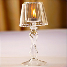 Decoración romántica PARA CENA DE BODA, candelabro clásico de cristal transparente, soporte para Vela, boda, Bar, fiesta, decoración del hogar 2024 - compra barato