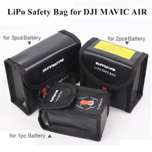 Защитная сумка LiPo, термостойкая защитная сумка, Взрывозащищенная сумка для хранения батареи для DJI MAVIC AIR Battery Guards 2024 - купить недорого