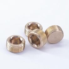 LOT 10 1/2" BSPP male Thread Brass Pipe Countersunk Plug Internal hex head socket Allen Head Pipe fittings 2024 - buy cheap