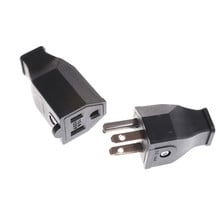 Convertidor de enchufe de 3 pines, conector macho de alimentación hembra, CA 125V 15A, alto rendimiento 2024 - compra barato