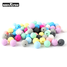 1000Pcs Round Screw Thread Silicone Beads Baby Teething Necklace Food Grade Baby Teether DIY Pacifier Chain Making Accessories 2024 - buy cheap