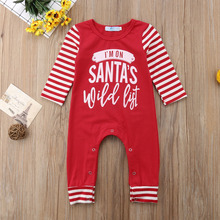 Christmas Xmas Baby Boys Girls Clothes  Newborn  Striped  Romper  Jumpsuit Outfit Clothes 2024 - buy cheap