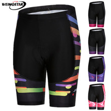 Weimostar-shorts para ciclismo feminino com acolchoamento em gel 3d, bermuda apertada, anti-suor, para o verão, mtb 2024 - compre barato