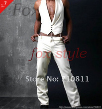 latex  trousers for man jeans in white color rubber 2024 - buy cheap