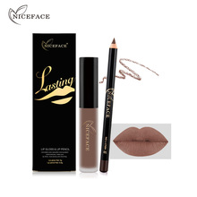 NICEFACE-pintalabios líquido mate de larga duración, lápiz labial de terciopelo en lápiz labial, resistente al agua, mate, Batom, Nude, brillo de labios 2024 - compra barato