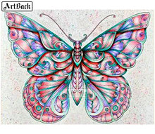 Kit de pintura borboleta com contas quadradas 3d, faça você mesmo, mosaico de miçangas, artesanato, pintura decorativa sx20 2024 - compre barato