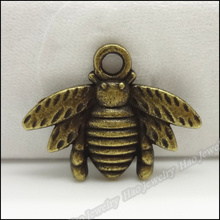 80 pcs Vintage Charms Bee  Pendant Antique bronze Fit Bracelets Necklace DIY Metal Jewelry Making 2024 - buy cheap