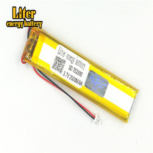 Bateria recarregável de lítio polímero, 1.0mm-2p plugue 3.7 v 702890 703090 2800mah 2024 - compre barato