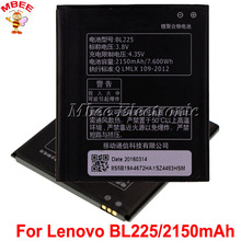 For Lenovo A785E A858T Battery BL225 Bateria Accumulator AKKU 2150mAh 2024 - buy cheap