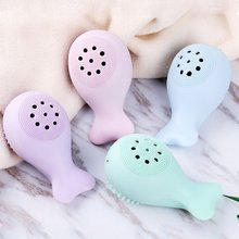 Silicone rosto escova de limpeza facial poros cleaner esfoliante massagem escova de limpeza cuidados com a pele escova de lavagem 2024 - compre barato