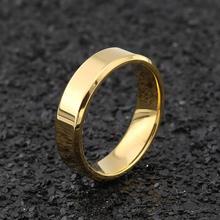 4mm/6mm/8mm de ancho encantador de alta calidad negro titanio oro rosa Acero inoxidable hombres mujeres anillos de boda joyería de moda 2024 - compra barato